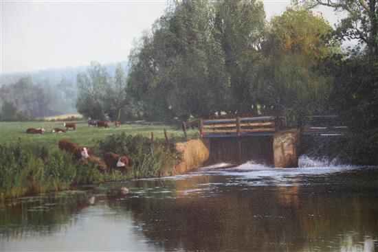 David Smith (1920-1998) River Chelmer, Essex 29 x 36in.